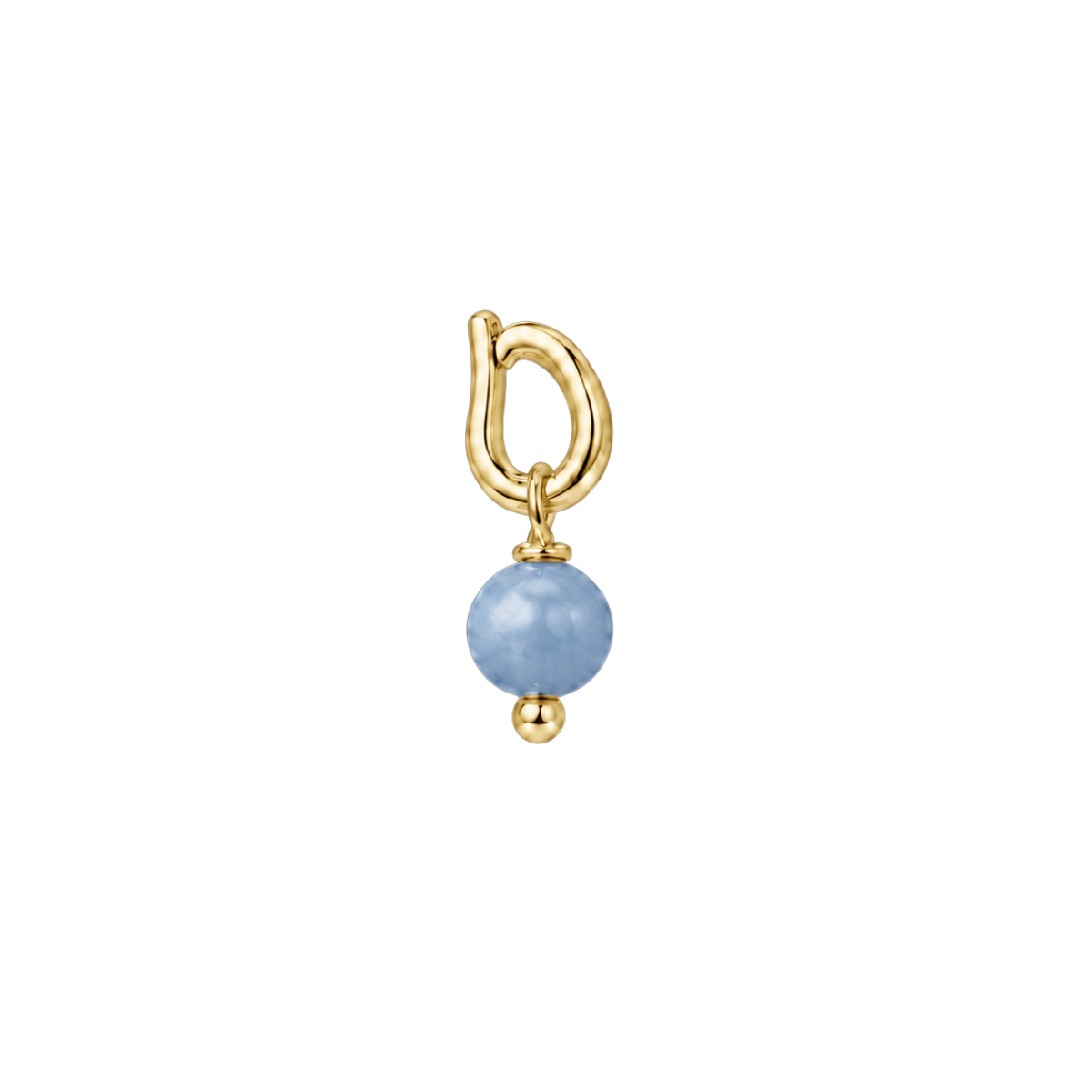 Angelite fragment in 18K gold plating