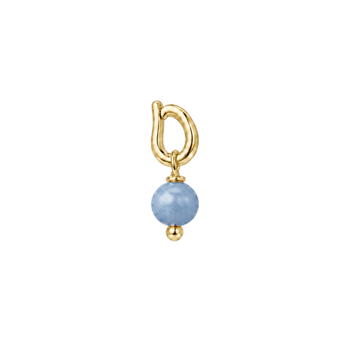 Angelite fragment in 18K gold plating