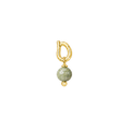 Jaspe Avocado fragment in 18K gold plating